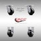 Service Caster 4 Inch SS Glass Filled Nylon Caster Set with Ball Bearings 2 Swivel Lock 2 Rigid SCC-SS30S420-GFNB-BSL-2-R-2 - alternate 3